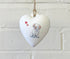 Clumber Spaniel Ceramic Heart Bauble
